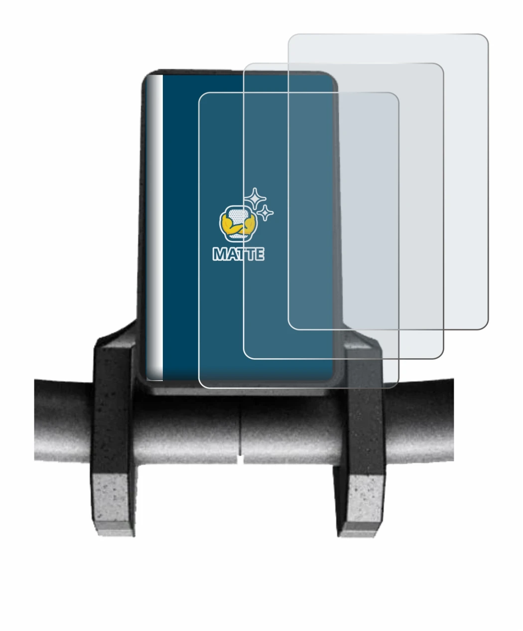 Image of the device Joyor S10-S V2 with a wide variety of screen protectors.