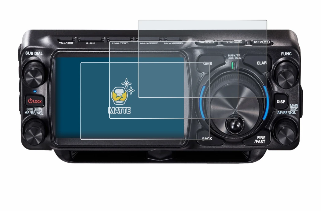 Image of the device Yaesu FTX-1 with a wide variety of screen protectors.