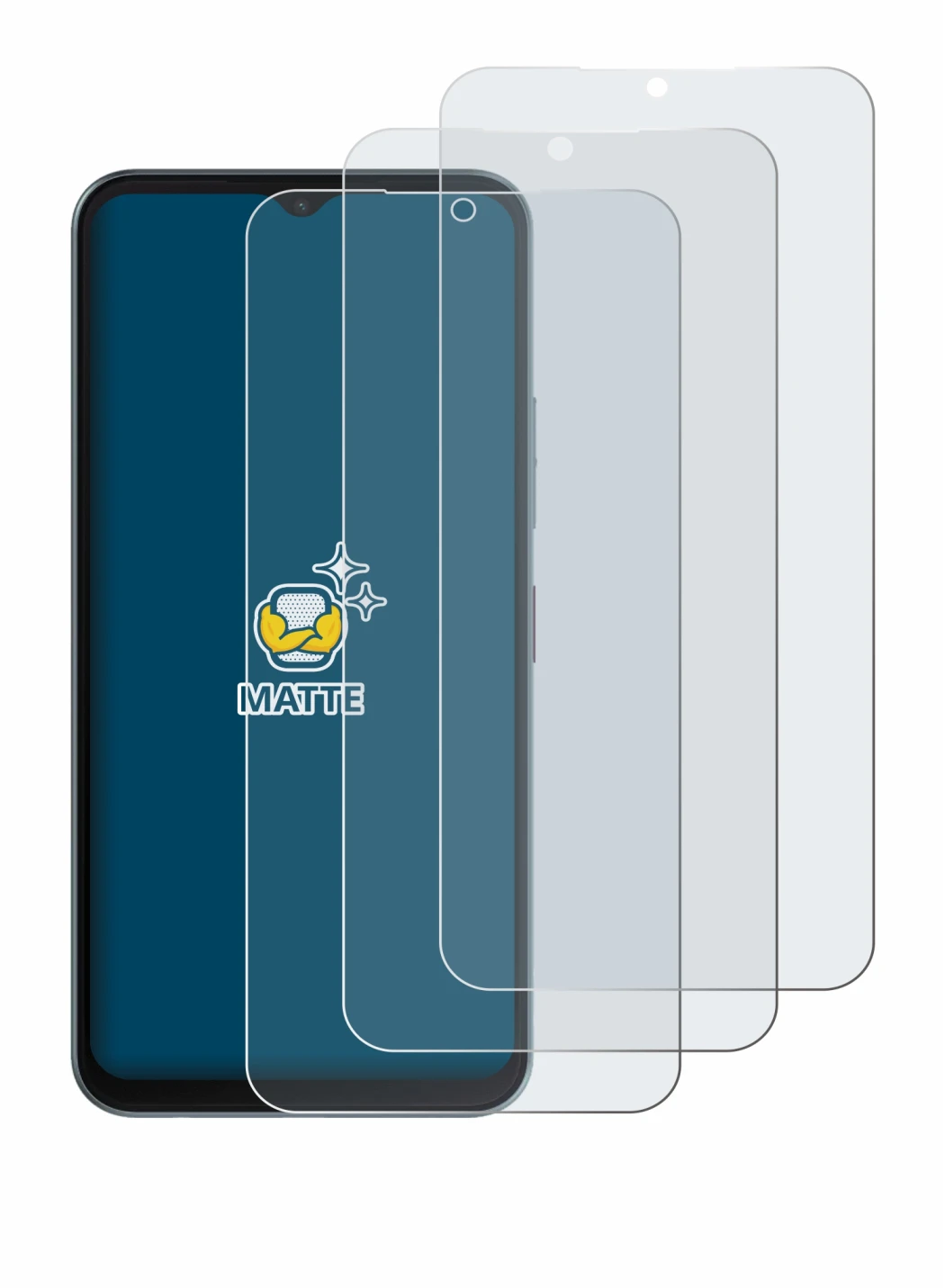 Image of the device Telekom T Phone 3 with a wide variety of screen protectors.