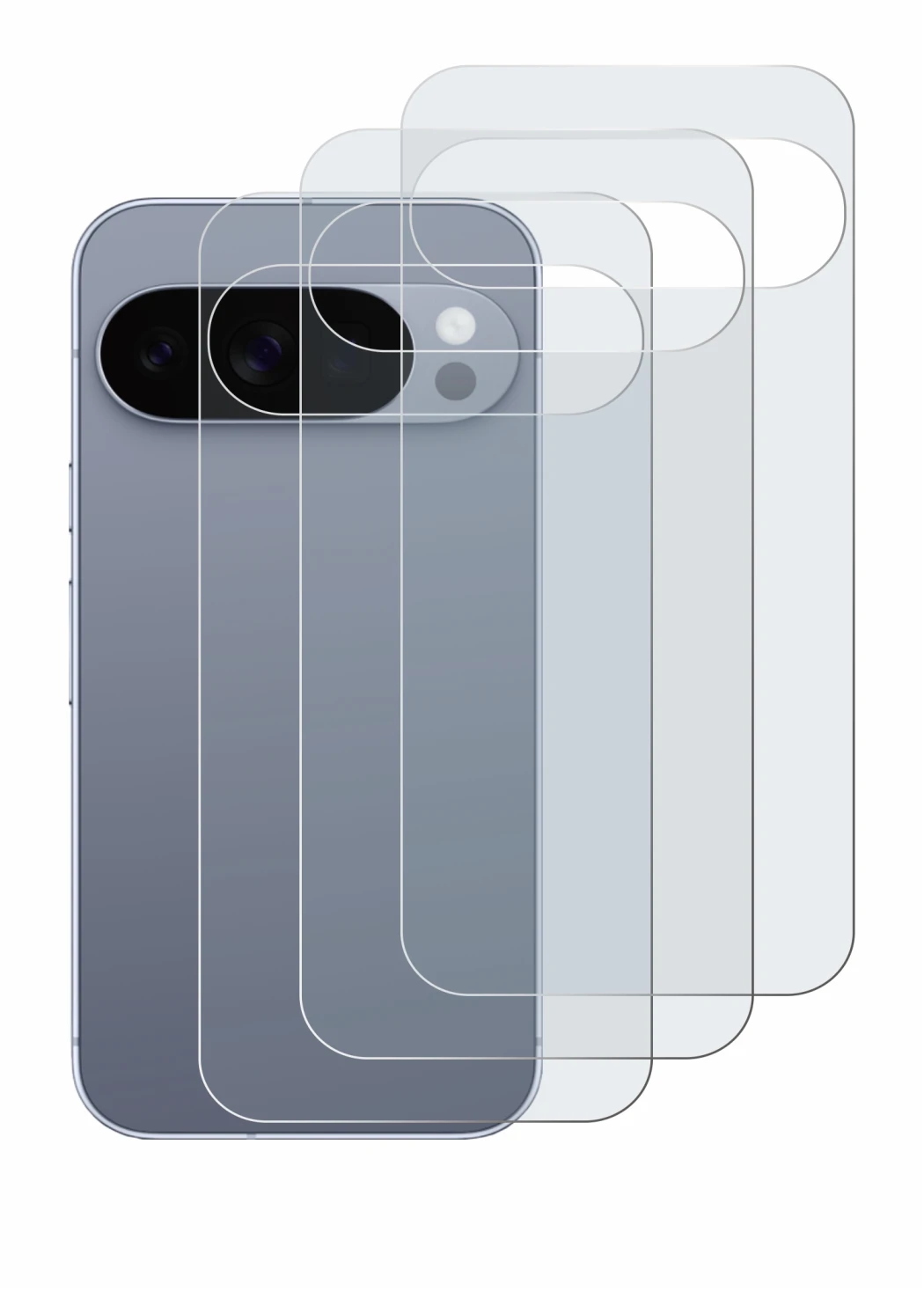 Image of the device Google Pixel 10 Pro (Back) with a wide variety of screen protectors.