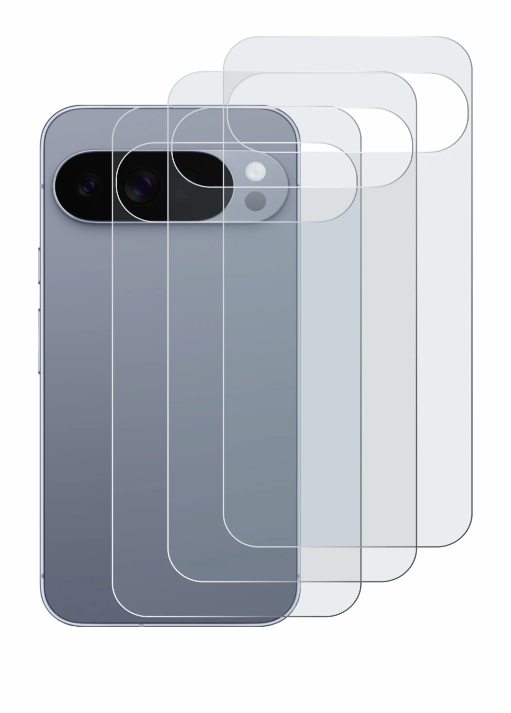 Image of the device Google Pixel 10 Pro XL (Back) with a wide variety of screen protectors.