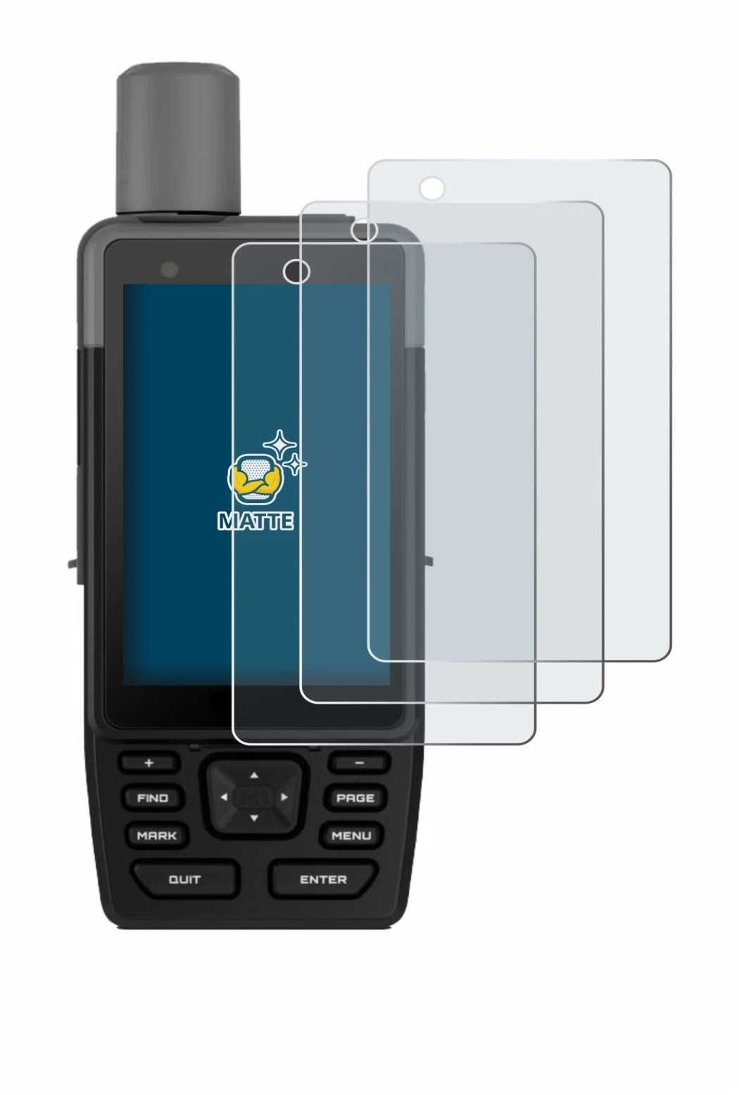 Image of the device Garmin GPSMAP H1 with a wide variety of screen protectors.