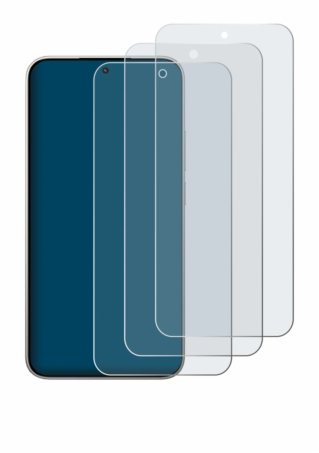 Image of the device Xiaomi 15T with a wide variety of screen protectors.