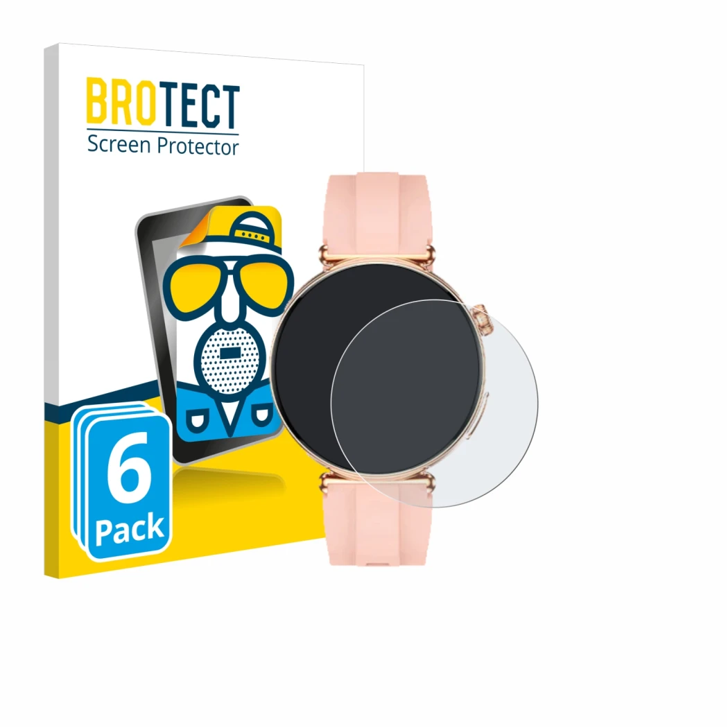 Front side of a product packaging with the brand logo BROTECT. Next to it is the device Knauermann Pro 4 Mini 2026 shown with