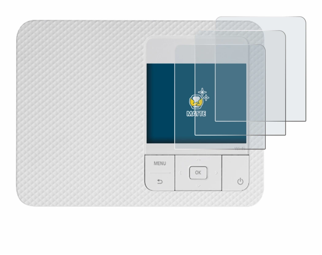 Image of the device Canon Selphy CP1500 Mini with a wide variety of screen protectors.