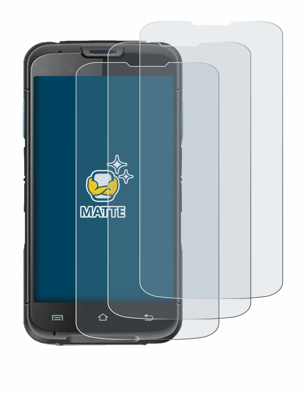 Image of the device Unitech EA602 with a wide variety of screen protectors.