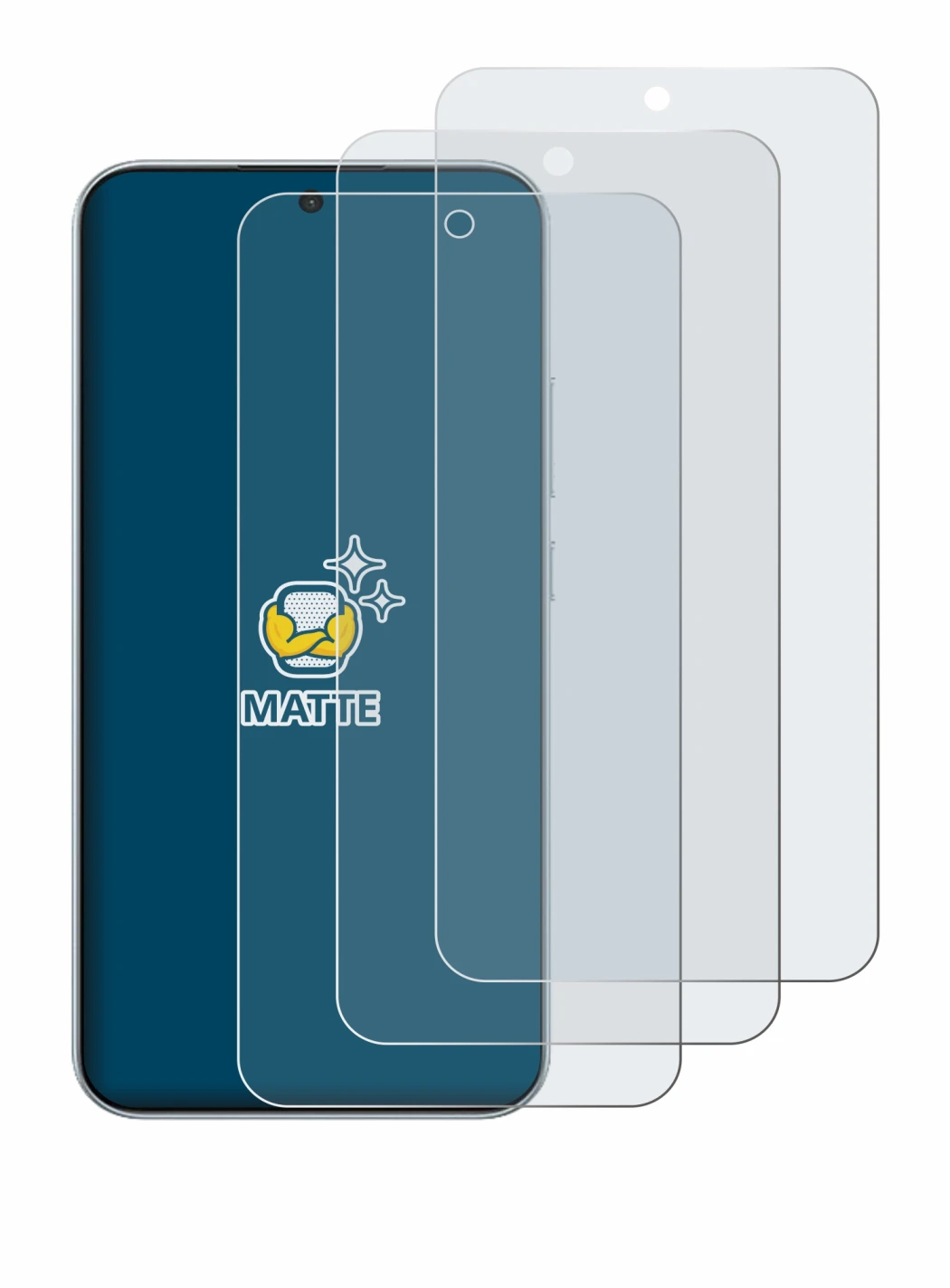 Image of the device Oppo A6 Pro 4G with a wide variety of screen protectors.