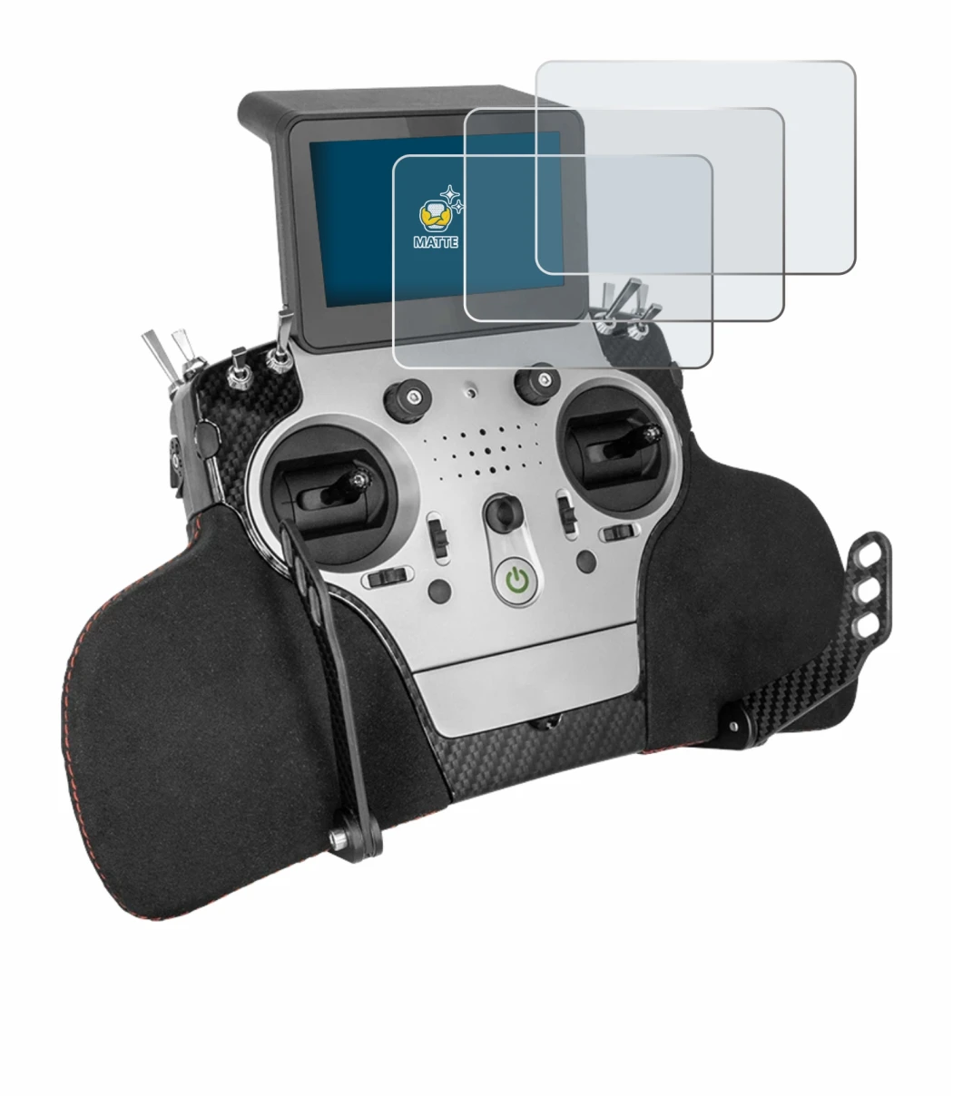 Image of the device PowerBox Systems Core with a wide variety of screen protectors.