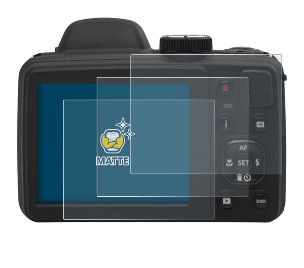 Image of the device Kodak Pixpro AZ405 with a wide variety of screen protectors.