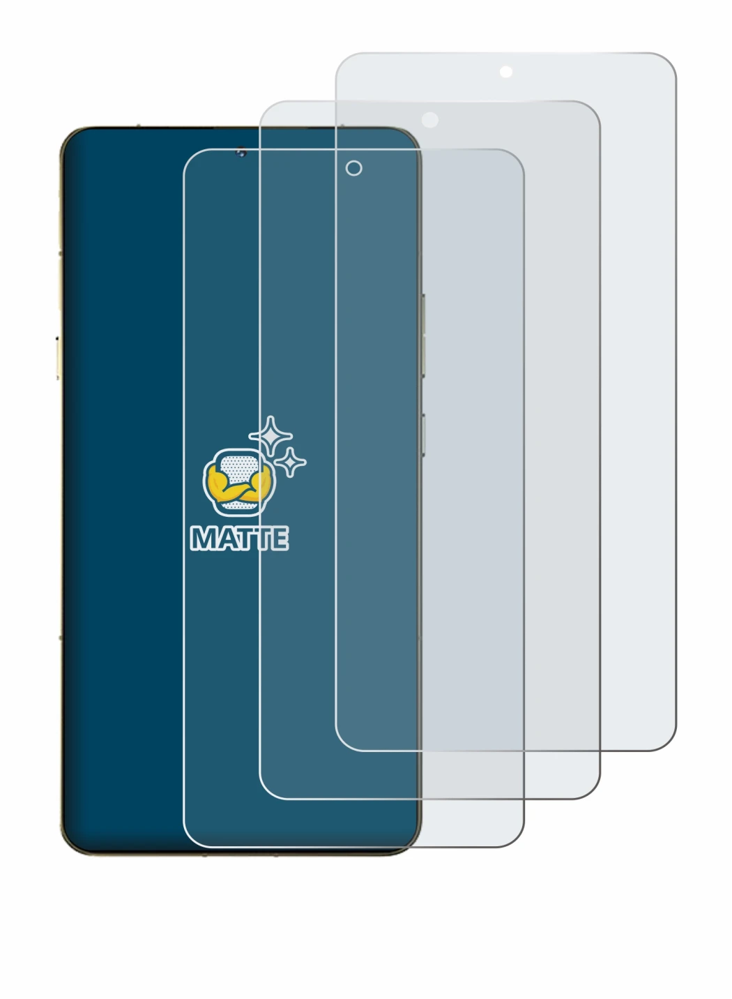 Image of the device Motorola Signature with a wide variety of screen protectors.