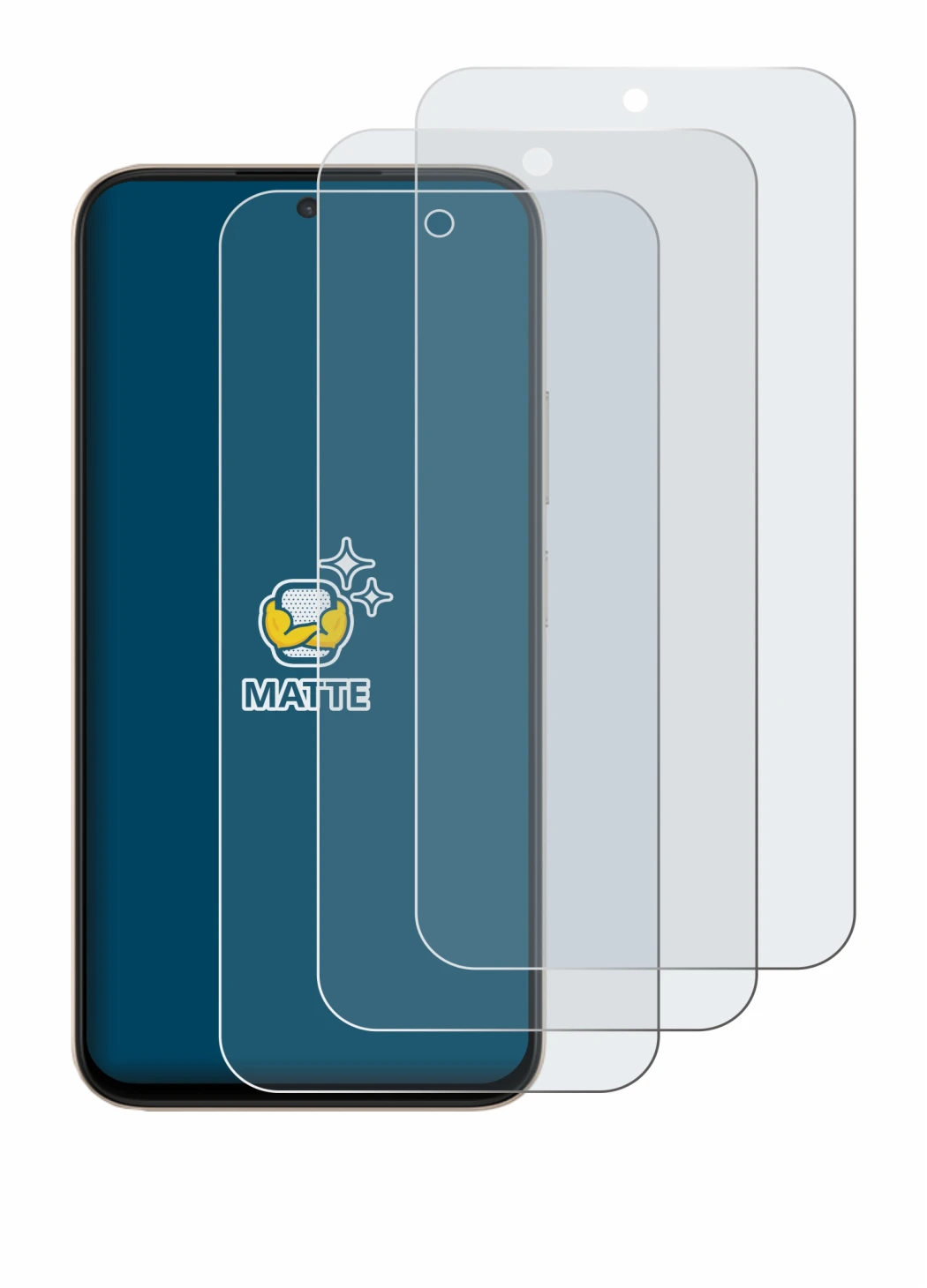 Image of the device Oppo A6t 4G with a wide variety of screen protectors.