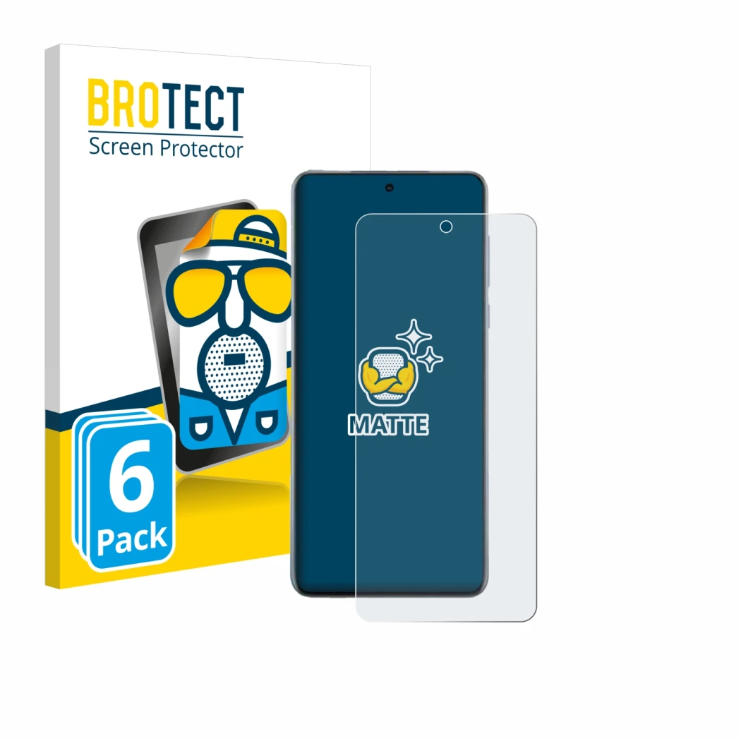 Front side of a product packaging with the brand logo BROTECT. Next to it is the device Oppo Find X8s+ shown with the correspo