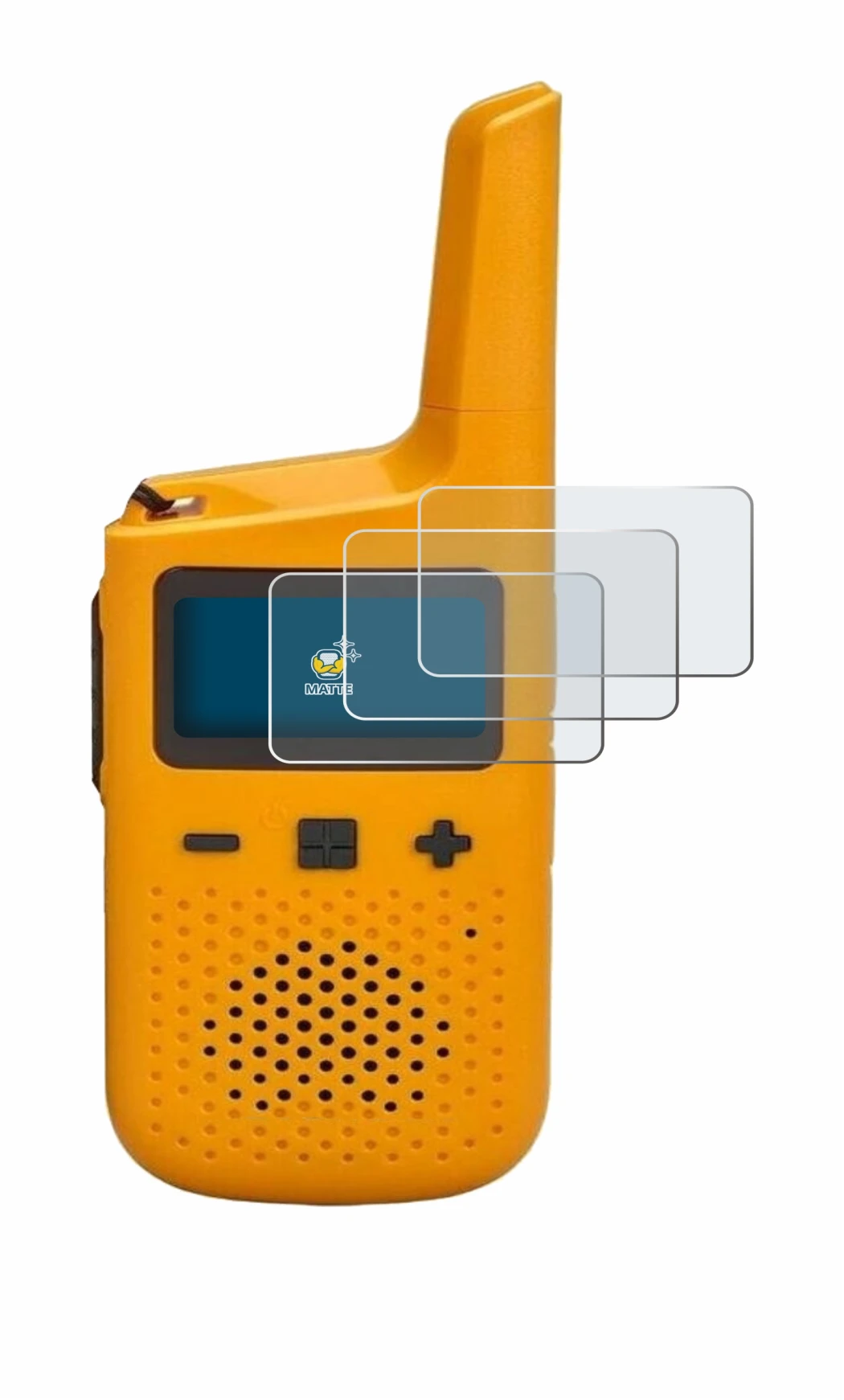 Image of the device Motorola Talkabout T72 with a wide variety of screen protectors.