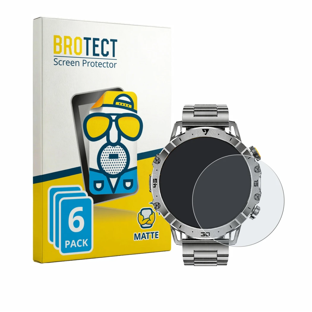 Front side of a product packaging with the brand logo BROTECT. Next to it is the device LIGE EF18 1.7