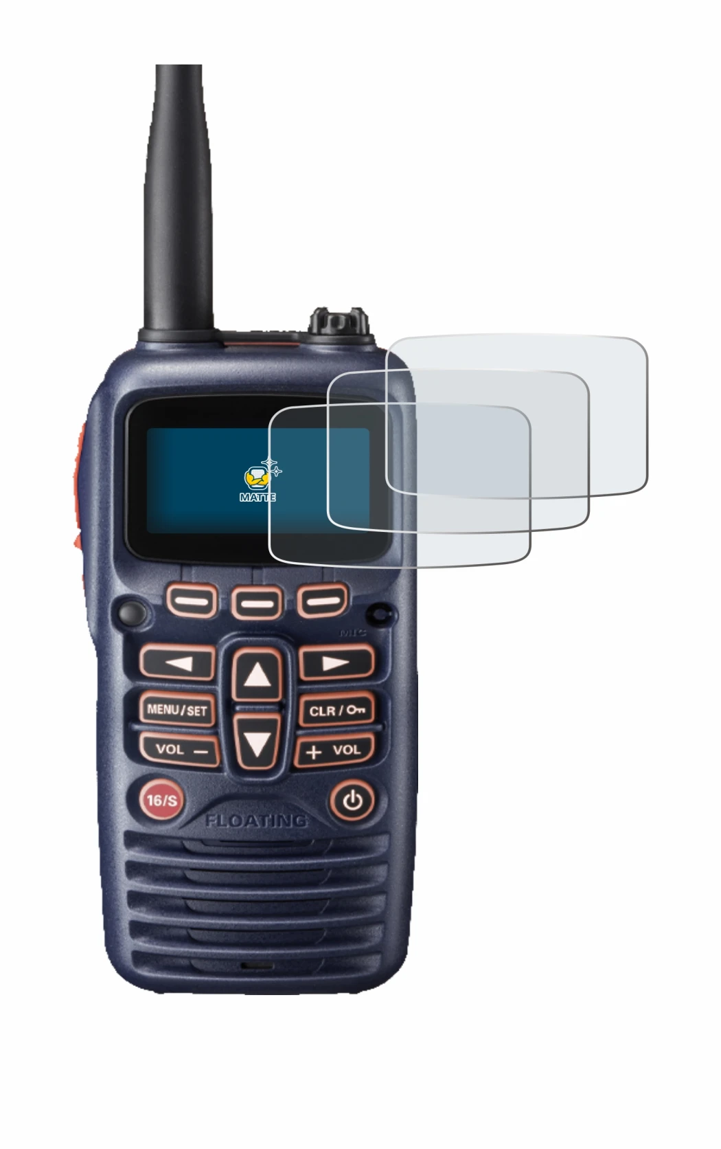 Image of the device Standard Horizon HX320E with a wide variety of screen protectors.