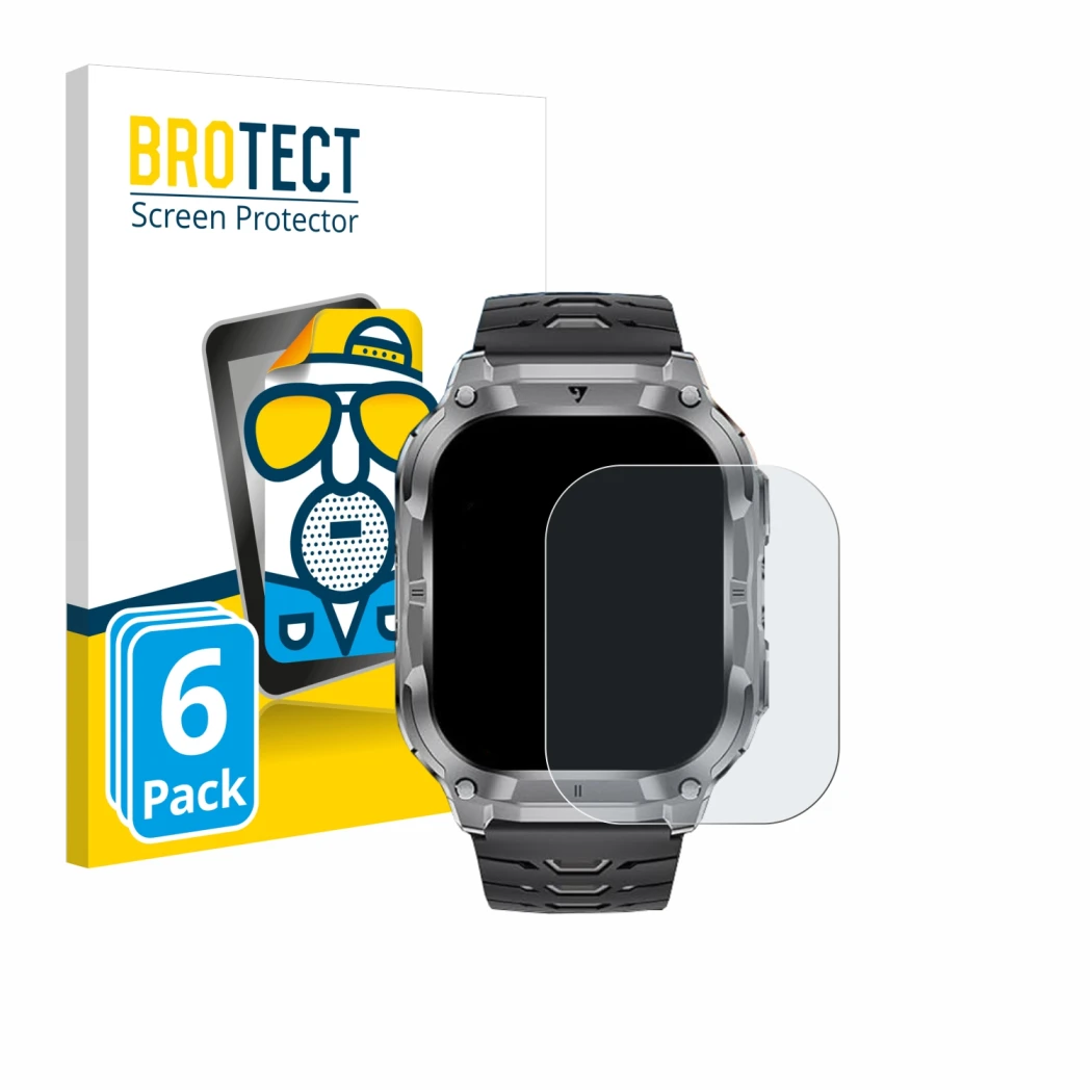 Front side of a product packaging with the brand logo BROTECT. Next to it is the device LIGE EF22 2