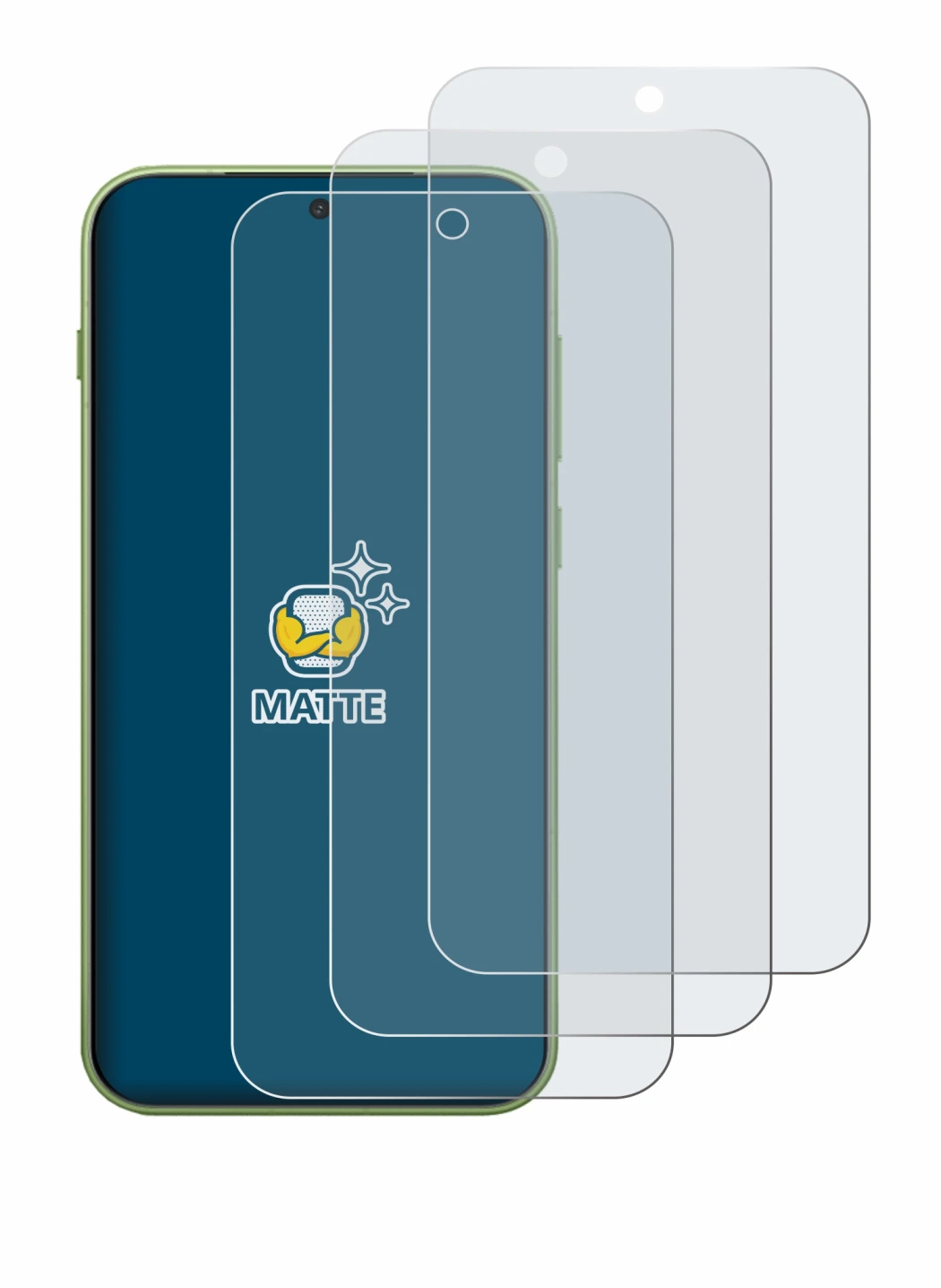 Image of the device OnePlus 15T with a wide variety of screen protectors.