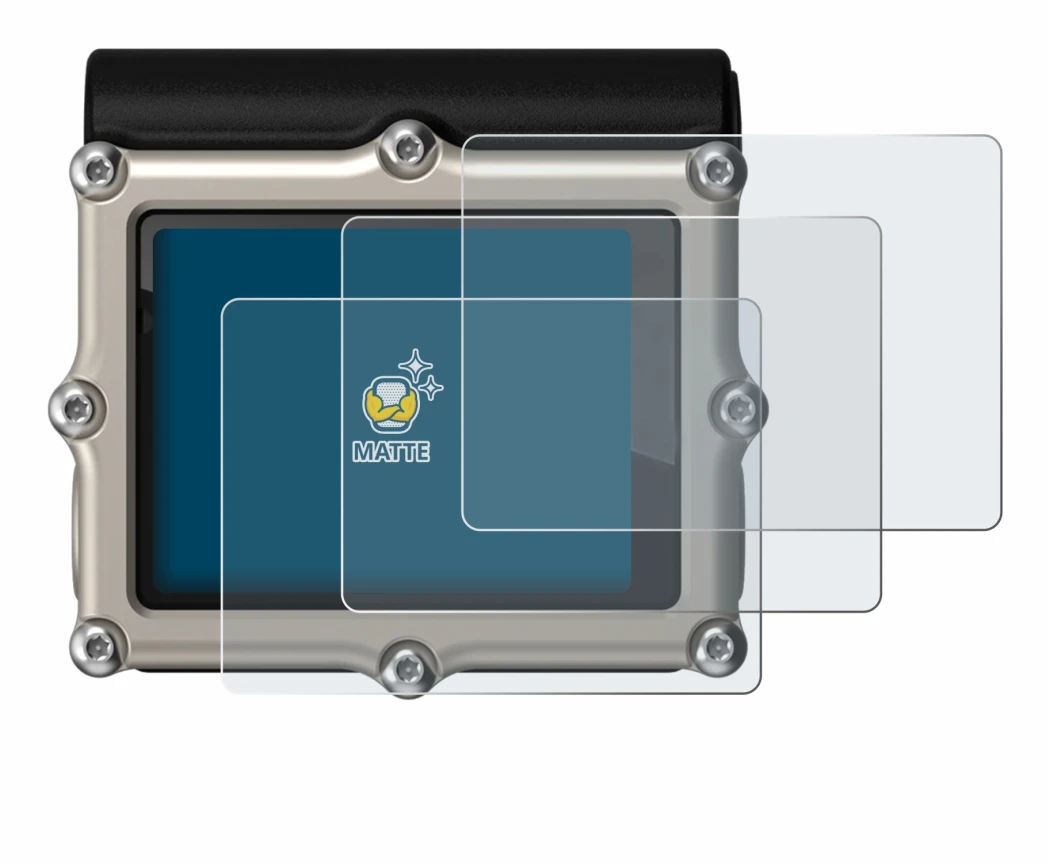 Image of the device Shearwater Petrel 3 dive computer with a wide variety of screen protectors.