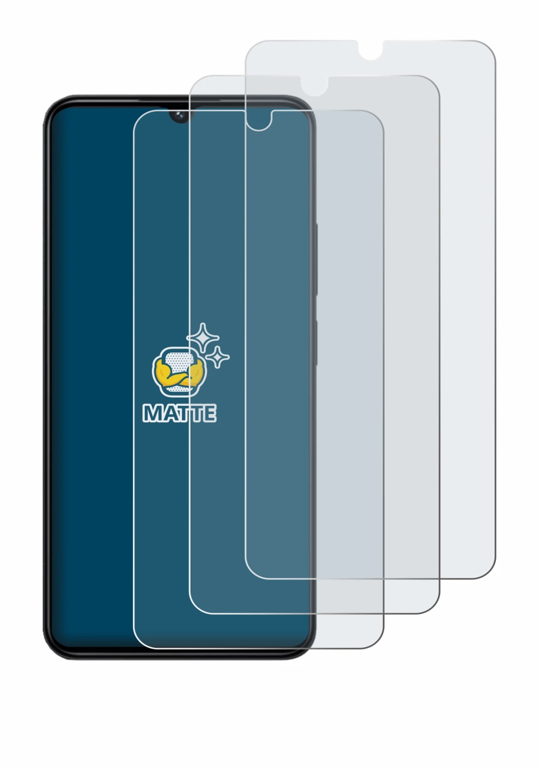 Image of the device Xiaomi Redmi 14R with a wide variety of screen protectors.
