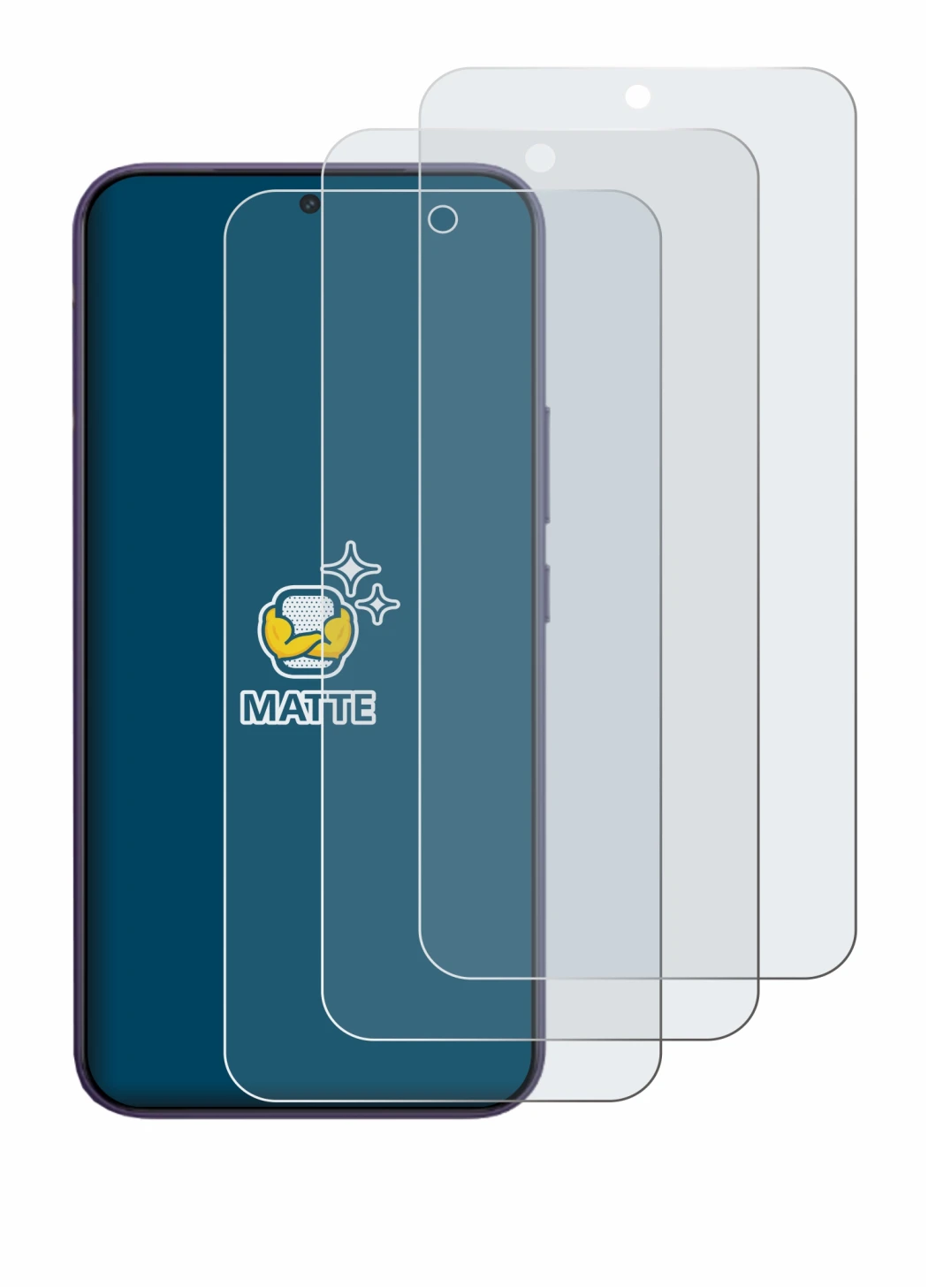Image of the device Vivo Y600 Pro with a wide variety of screen protectors.