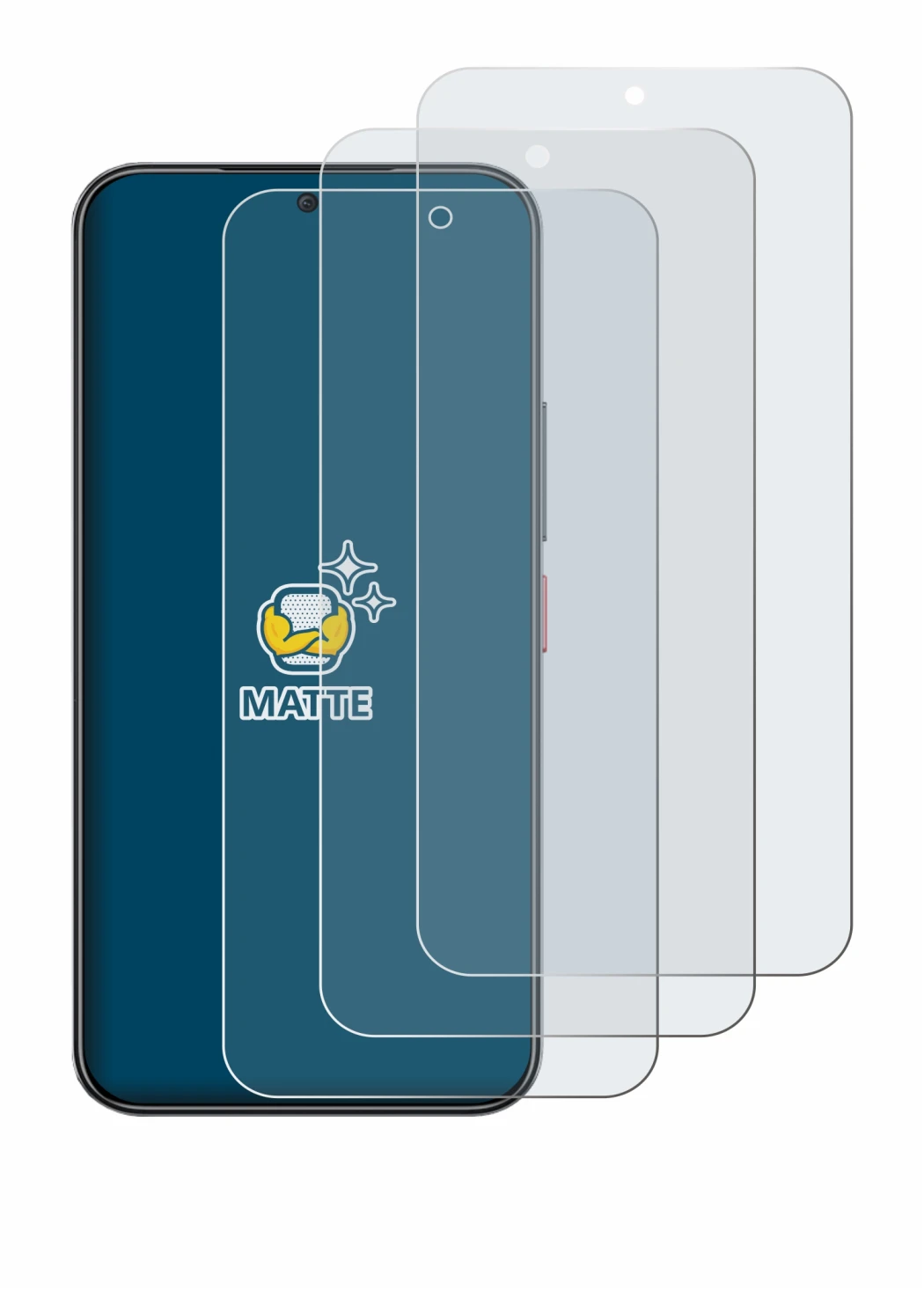 Image of the device ZTE Nubia Air Pro with a wide variety of screen protectors.