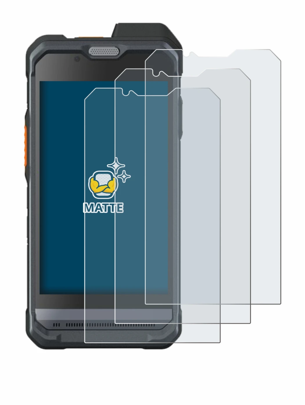 Image of the device Hytera PNC460 with a wide variety of screen protectors.