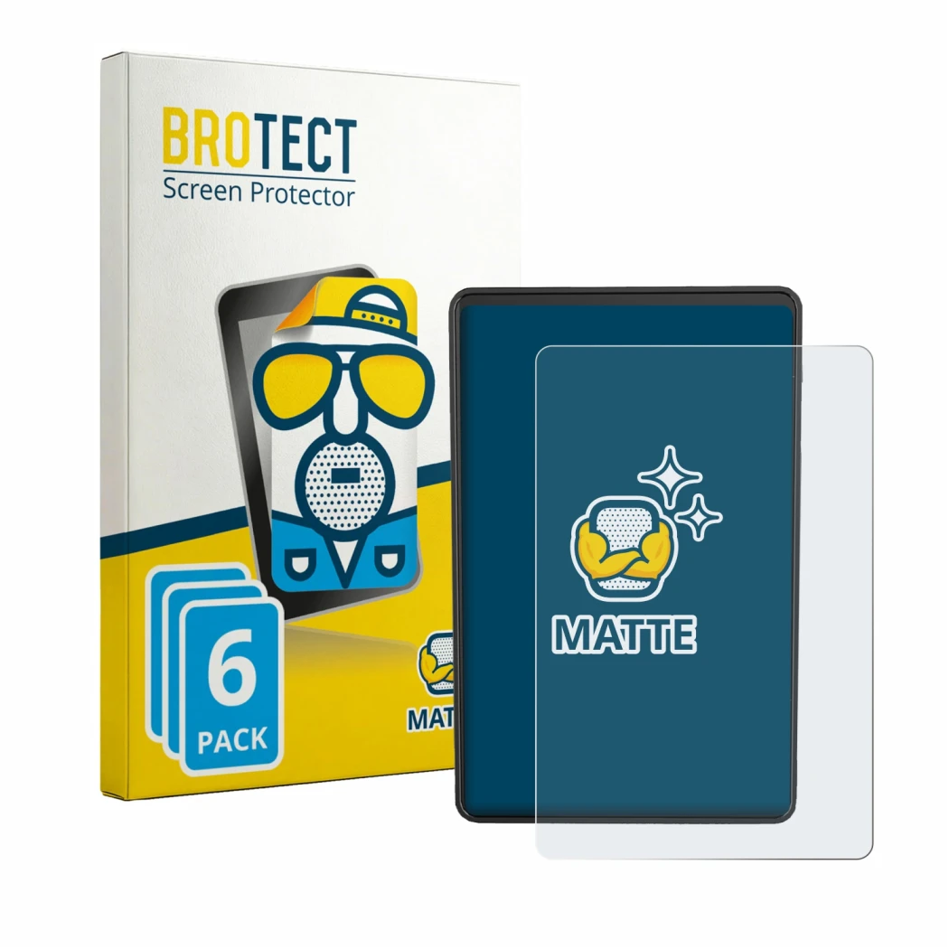 Front side of a product packaging with the brand logo BROTECT. Next to it is the device Bafang VD04 shown with the correspondi