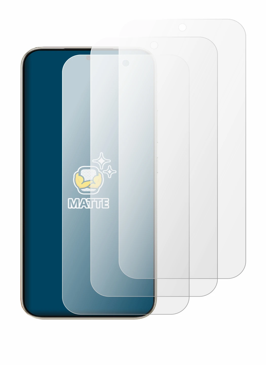 Image of the device Honor X80 Pro Max with a wide variety of screen protectors.