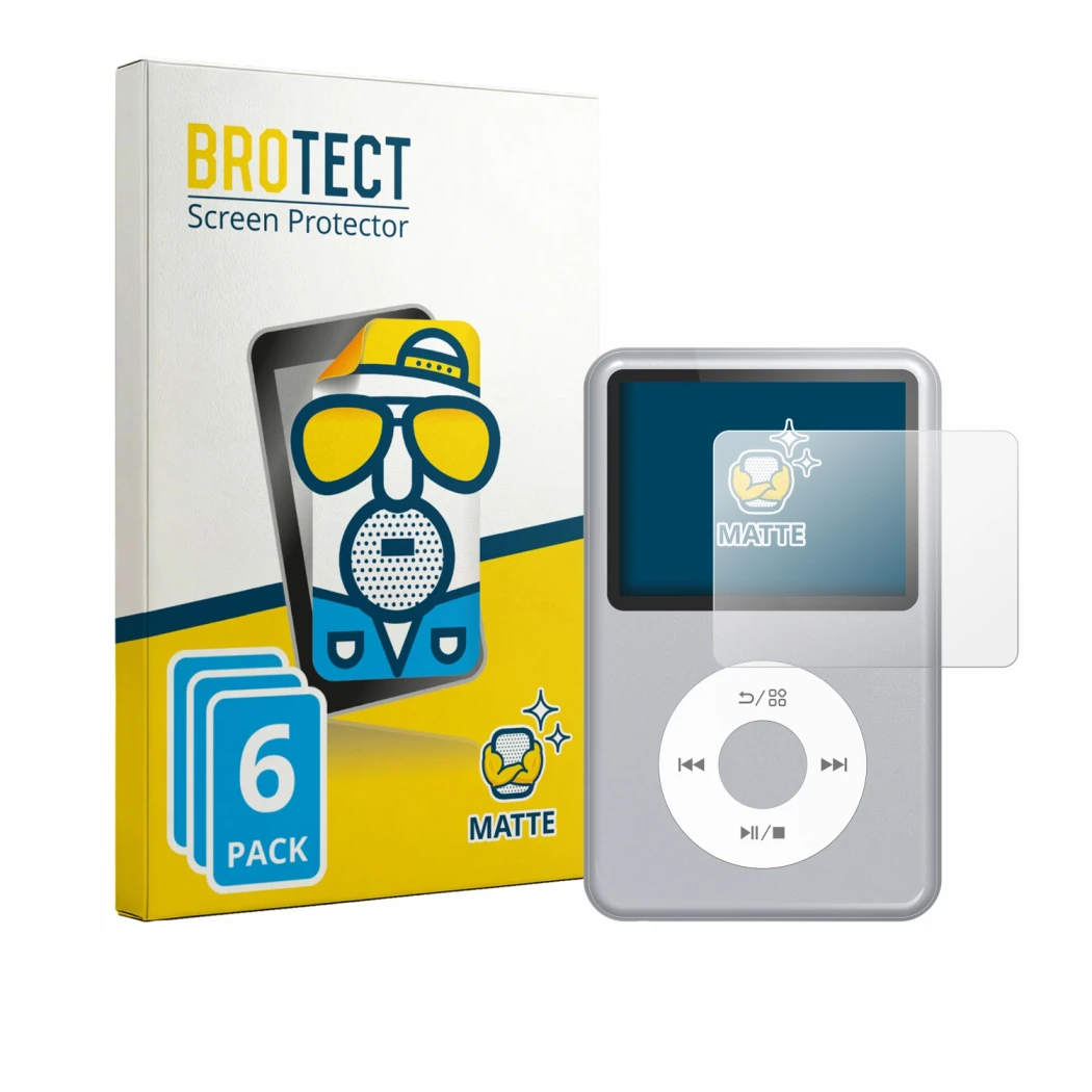 Front side of a product packaging with the brand logo BROTECT. Next to it is the device innioasis Y1 shown with the correspond