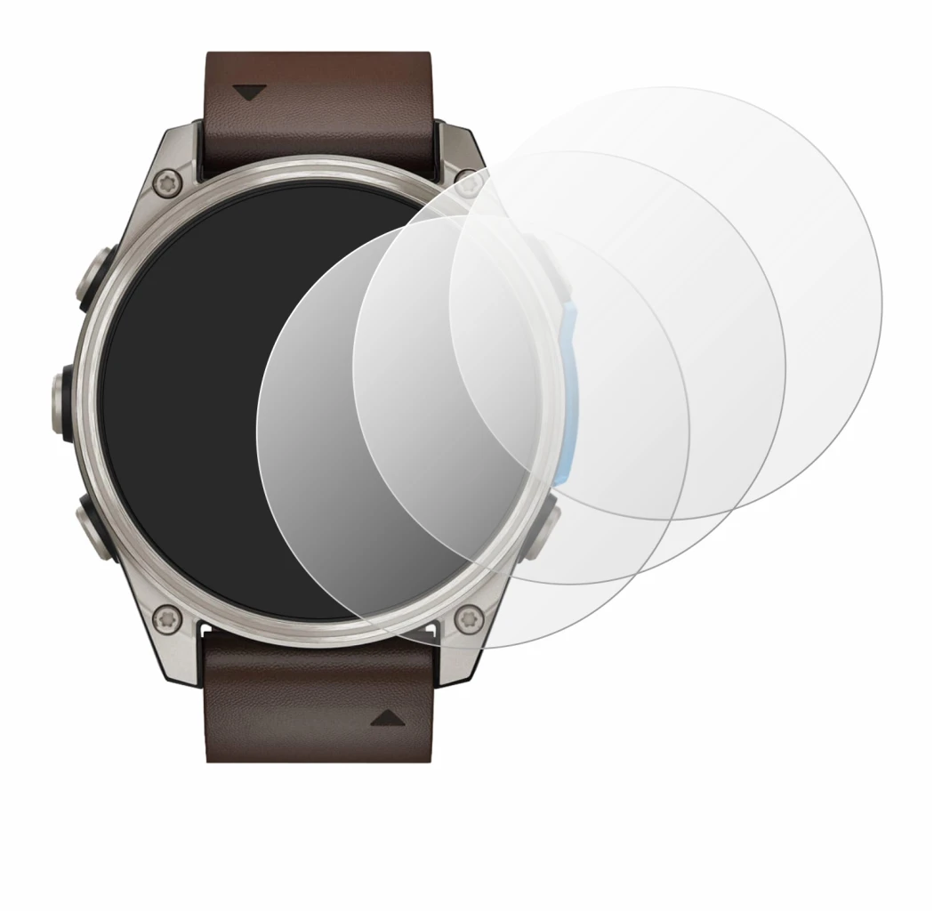 Image of the device Garmin D2 Mach 2 (47 mm) with a wide variety of screen protectors.