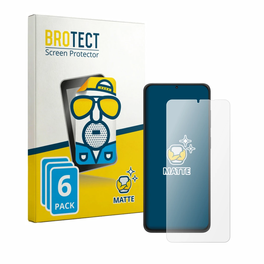 Front side of a product packaging with the brand logo BROTECT. Next to it is the device Neow Safe shown with the corresponding