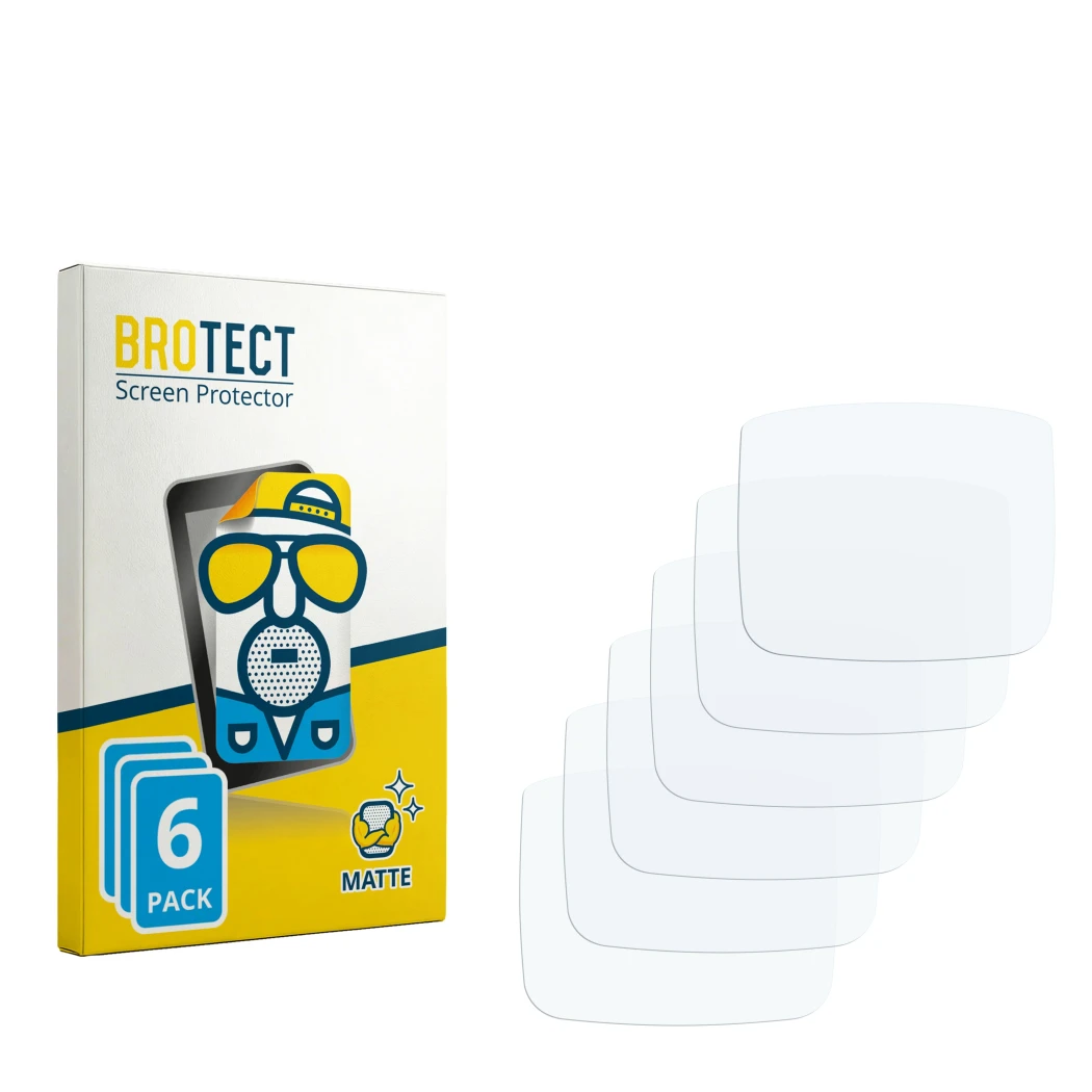 Front side of a product packaging with the brand logo BROTECT. Next to it is the corresponding screen protector.