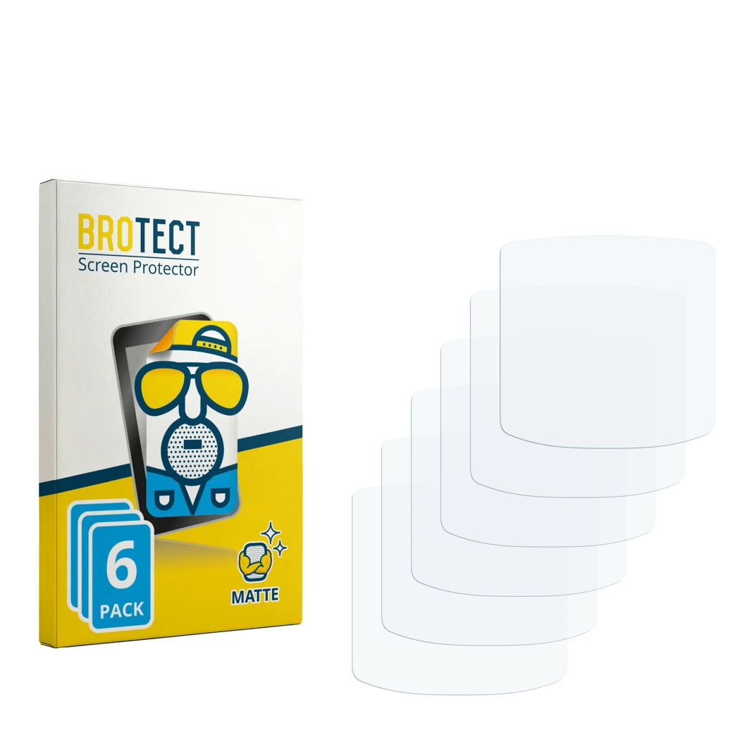 Front side of a product packaging with the brand logo BROTECT. Next to it is the corresponding screen protector.