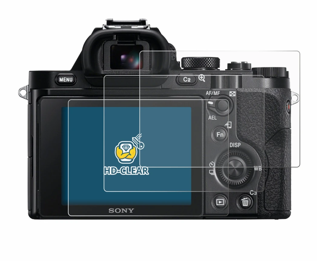 Image of the device Sony Alpha 7 (ILCE-7) with a wide variety of screen protectors.