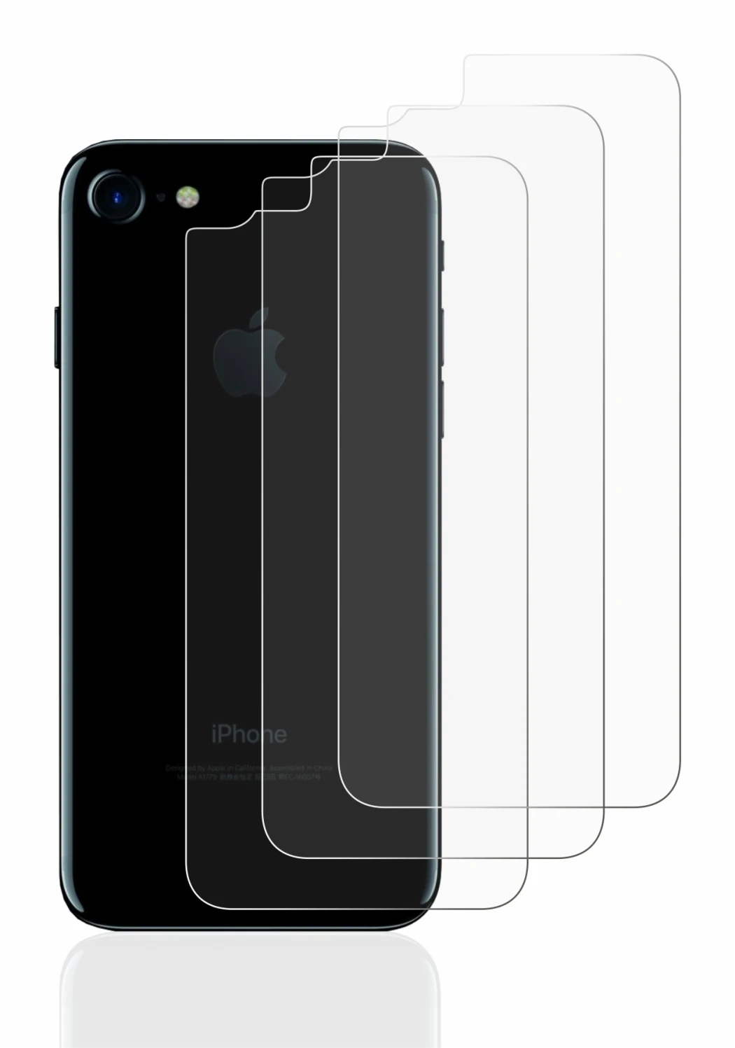 Image of the device Apple iPhone 7 Back (entire surface) with a wide variety of screen protectors.