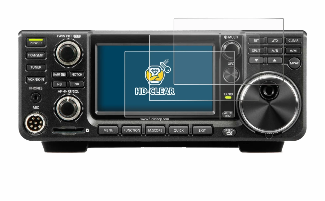 Image of the device Icom IC-7300 with a wide variety of screen protectors.