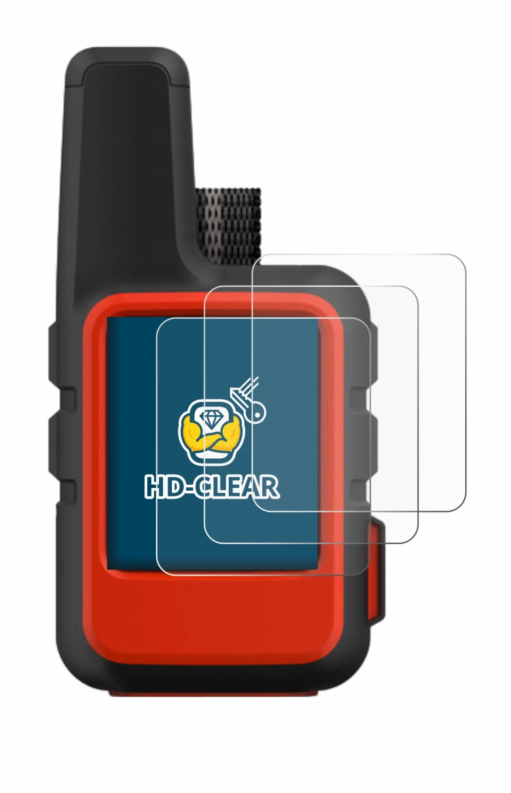 Image of the device Garmin inReach Mini with a wide variety of screen protectors.
