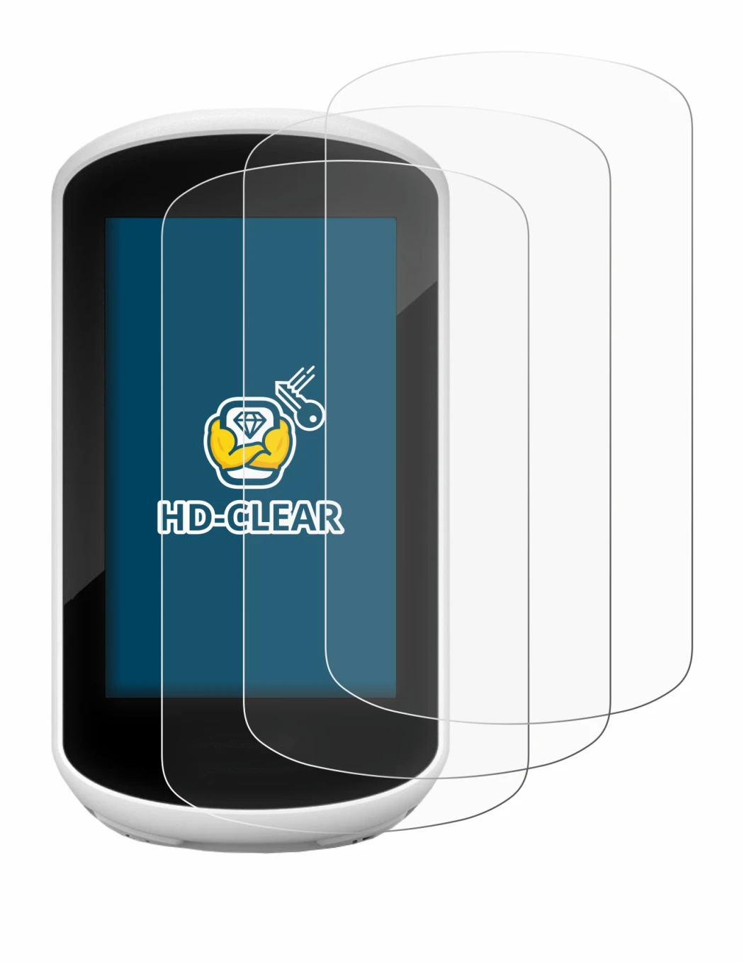 Image of the device Garmin Edge Explore 2018 with a wide variety of screen protectors.