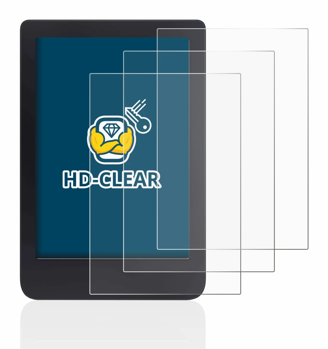Image of the device Tolino Shine 3 with a wide variety of screen protectors.