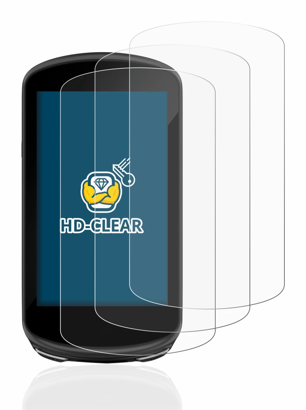 Image of the device Garmin Edge 1030 Plus with a wide variety of screen protectors.