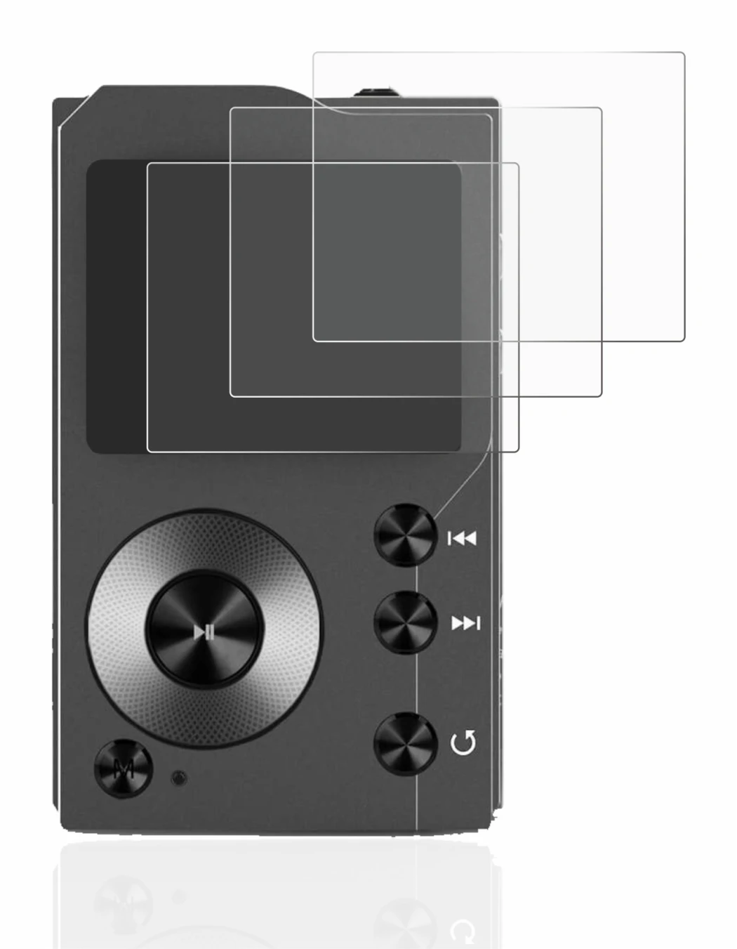 Image of the device Surfans F20 with a wide variety of screen protectors.