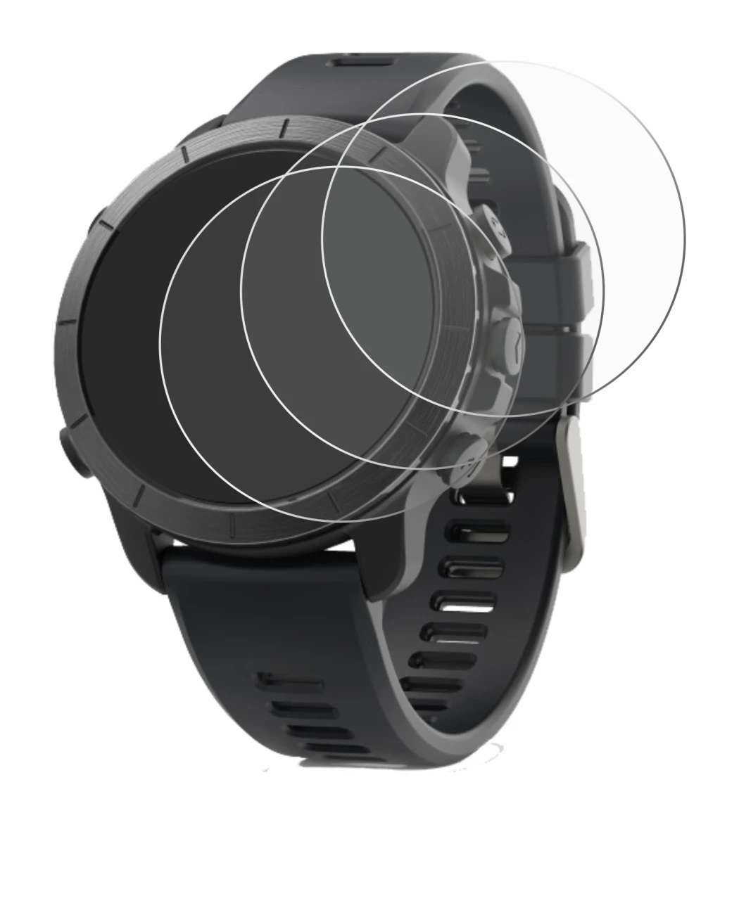 Image of the device Wahoo Elemnt Rival with a wide variety of screen protectors.