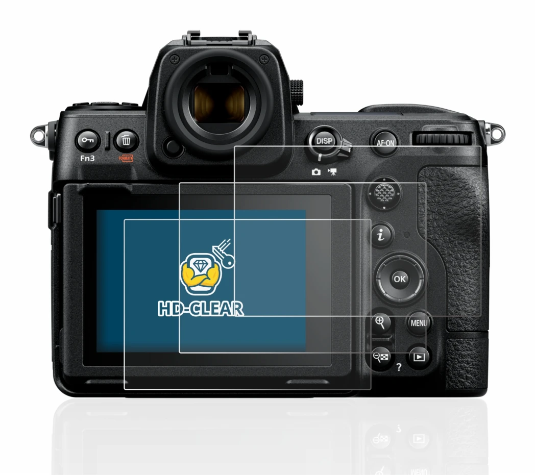 Image of the device Nikon Z 8 with a wide variety of screen protectors.