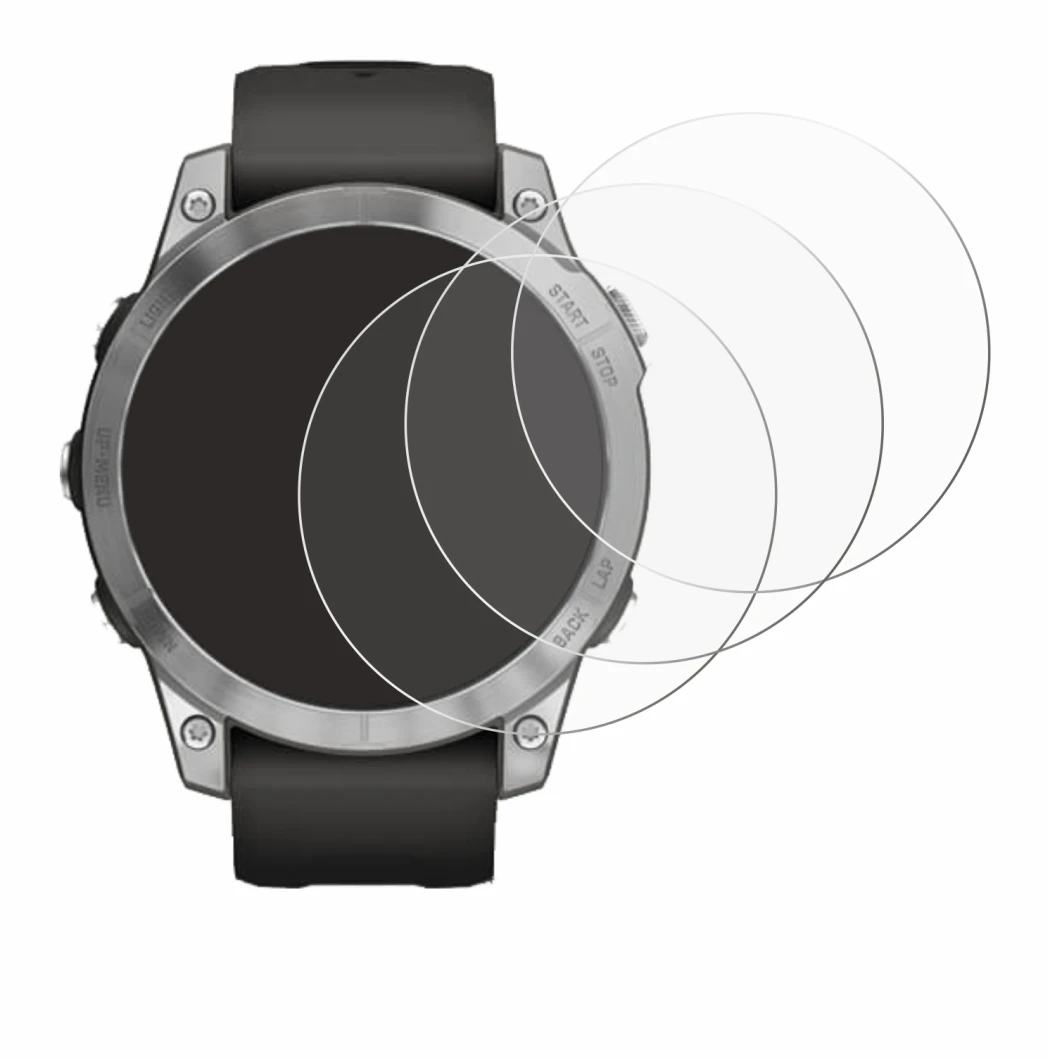 Image of the device Garmin Fenix 7 (47 mm) with a wide variety of screen protectors.