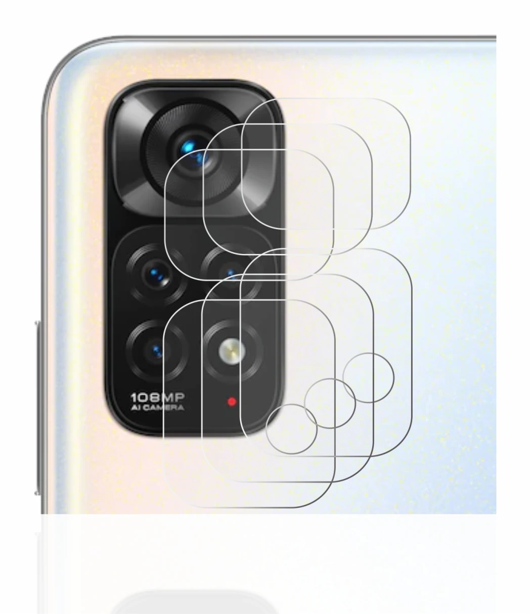 Image of the device Xiaomi Redmi Note 11S (ONLY Camera Lens) with a wide variety of screen protectors.