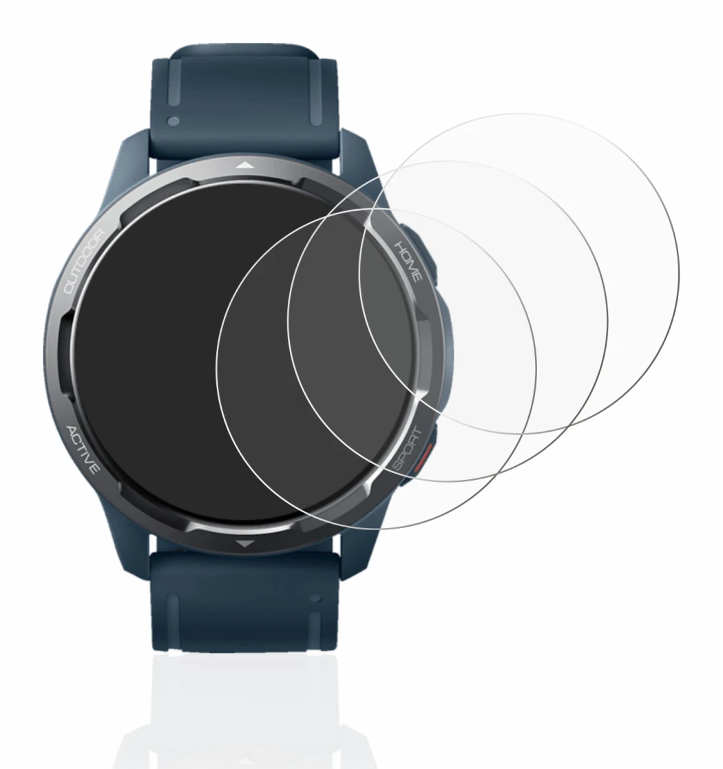 Image of the device Xiaomi Watch S1 Active with a wide variety of screen protectors.