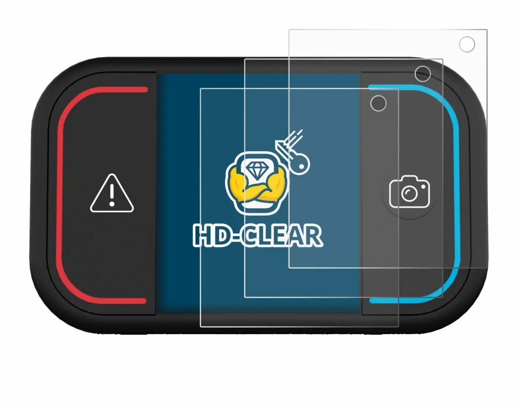 Image of the device Saphe Drive Mini with a wide variety of screen protectors.