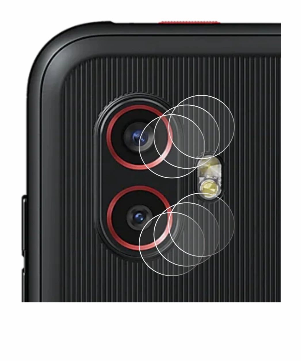 Image of the device Samsung Galaxy Xcover 6 Pro (ONLY Camera Lens) with a wide variety of screen protectors.