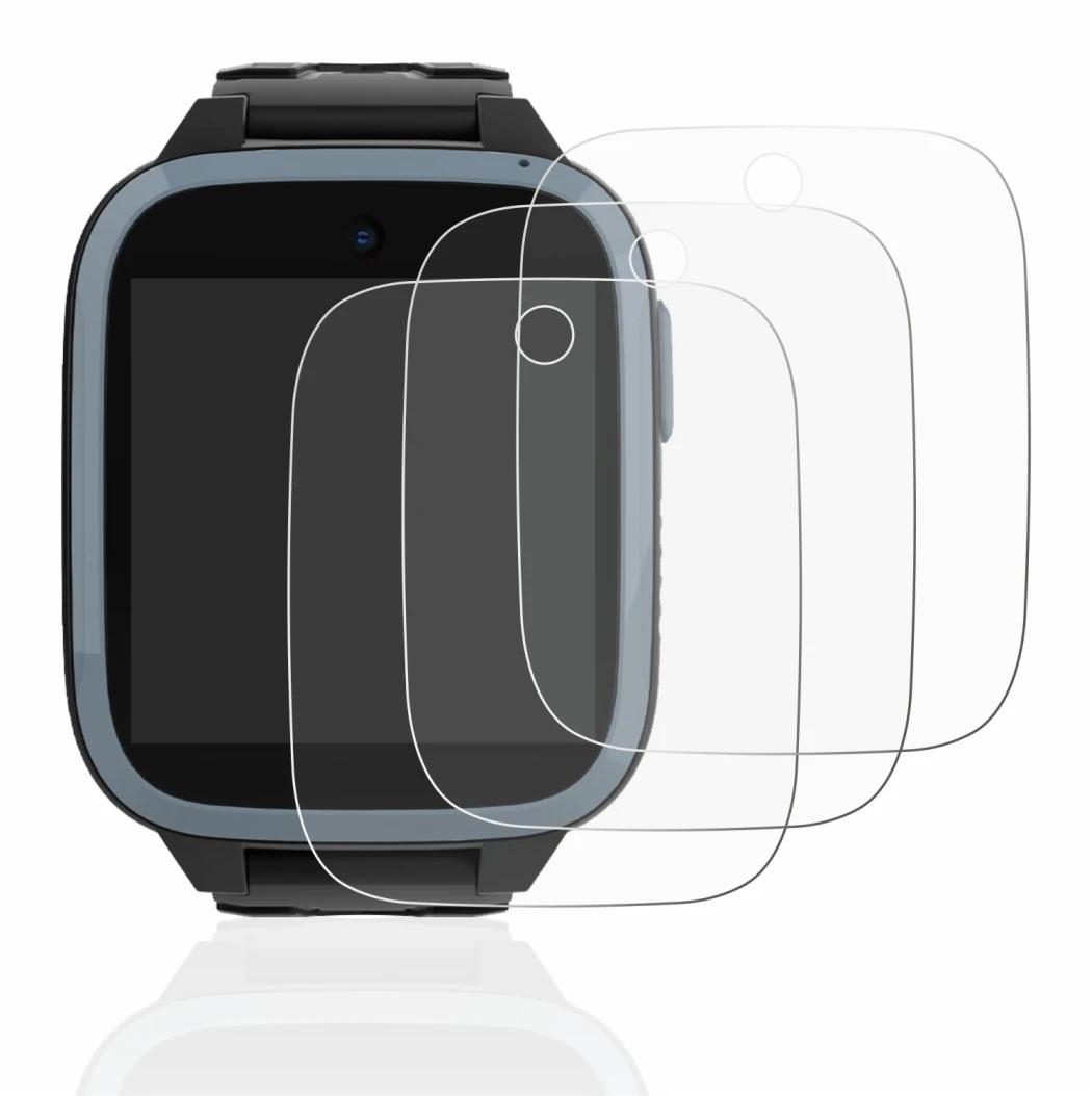 Image of the device Xplora XGO3 (1st Gen.) with a wide variety of screen protectors.