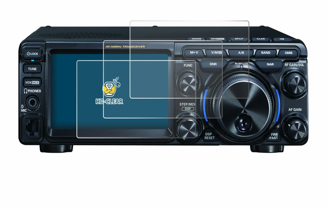 Image of the device Yaesu FT-710 with a wide variety of screen protectors.